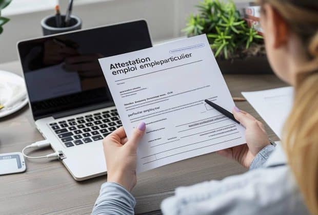 Attestation pole emploi particulier employeur : exemple en pdf